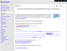 Tablet Screenshot of jcoburn.wikispaces.com