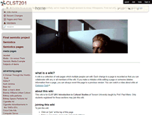 Tablet Screenshot of clst201.wikispaces.com