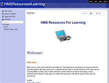 Tablet Screenshot of hmsresources4learning.wikispaces.com