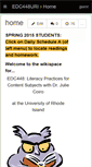 Mobile Screenshot of edc448uri.wikispaces.com