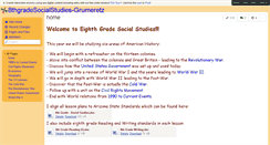 Desktop Screenshot of 8thgradesocialstudies-grumeretz.wikispaces.com