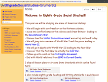 Tablet Screenshot of 8thgradesocialstudies-grumeretz.wikispaces.com