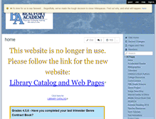 Tablet Screenshot of beaufortacademylibrary.wikispaces.com