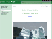 Tablet Screenshot of five-towns-apes.wikispaces.com