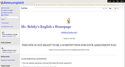 Desktop Screenshot of belskyenglish9.wikispaces.com