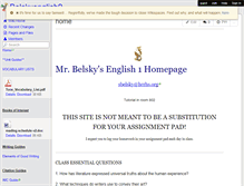 Tablet Screenshot of belskyenglish9.wikispaces.com