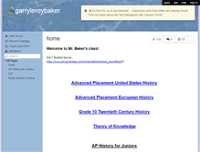 Tablet Screenshot of garryleroybaker.wikispaces.com