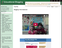 Tablet Screenshot of educational-blogging.wikispaces.com