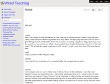 Tablet Screenshot of ccsd-teachingwithtechnology.wikispaces.com