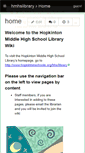 Mobile Screenshot of hmhslibrary.wikispaces.com