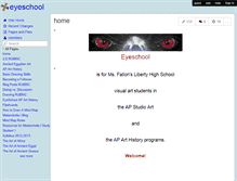 Tablet Screenshot of eyeschool.wikispaces.com