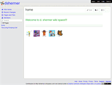 Tablet Screenshot of dshermer.wikispaces.com