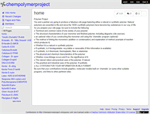 Tablet Screenshot of chempolymerproject.wikispaces.com