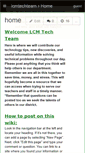 Mobile Screenshot of lcmtechteam.wikispaces.com