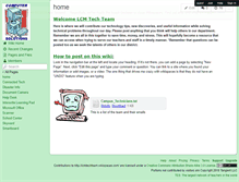 Tablet Screenshot of lcmtechteam.wikispaces.com