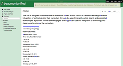 Desktop Screenshot of beaumontunified.wikispaces.com