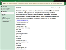 Tablet Screenshot of beaumontunified.wikispaces.com