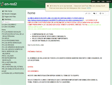 Tablet Screenshot of en-red2.wikispaces.com