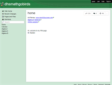 Tablet Screenshot of dhsmathgobirds.wikispaces.com