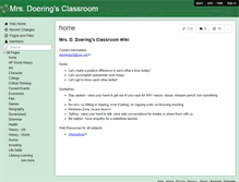 Tablet Screenshot of ddclassroom.wikispaces.com