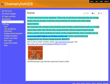 Tablet Screenshot of chemistryforkids.wikispaces.com