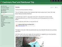 Tablet Screenshot of chsreefandrainforest.wikispaces.com