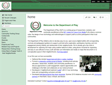 Tablet Screenshot of departmentofplay.wikispaces.com