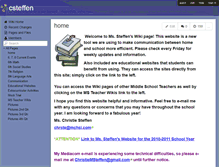 Tablet Screenshot of csteffen.wikispaces.com