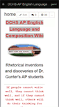 Mobile Screenshot of dchsaplanguage.wikispaces.com