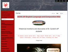 Tablet Screenshot of dchsaplanguage.wikispaces.com