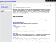 Tablet Screenshot of bvwpublicdomain.wikispaces.com