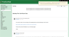 Desktop Screenshot of firstcertsat.wikispaces.com