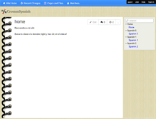Tablet Screenshot of crossanspanish.wikispaces.com