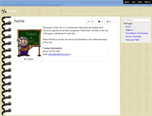 Tablet Screenshot of fritsch.wikispaces.com