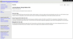 Desktop Screenshot of learningspacedesign.wikispaces.com