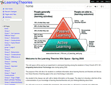 Tablet Screenshot of learningtheories.wikispaces.com