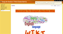 Desktop Screenshot of english-section-third-grade-benha.wikispaces.com