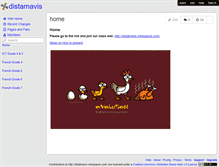 Tablet Screenshot of distamavis.wikispaces.com
