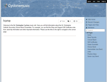 Tablet Screenshot of cyclonemusic.wikispaces.com