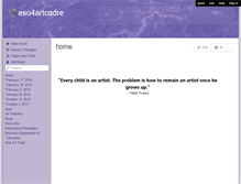 Tablet Screenshot of esu4artcadre.wikispaces.com