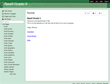Tablet Screenshot of bawlf-grade-5.wikispaces.com