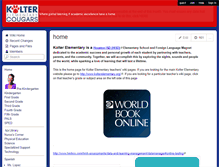 Tablet Screenshot of kolterelementary.wikispaces.com