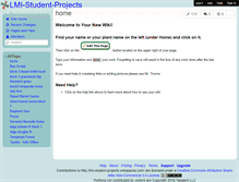 Tablet Screenshot of lmi-student-projects.wikispaces.com