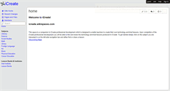 Desktop Screenshot of icreate.wikispaces.com