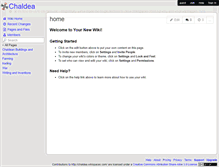 Tablet Screenshot of chaldea.wikispaces.com