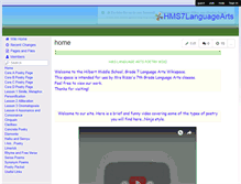 Tablet Screenshot of hms7languagearts.wikispaces.com
