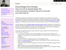 Tablet Screenshot of cambodiabloggingsummit.wikispaces.com