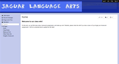 Desktop Screenshot of jaguar-language-arts.wikispaces.com