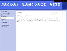 Tablet Screenshot of jaguar-language-arts.wikispaces.com