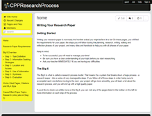 Tablet Screenshot of cppresearchprocess.wikispaces.com